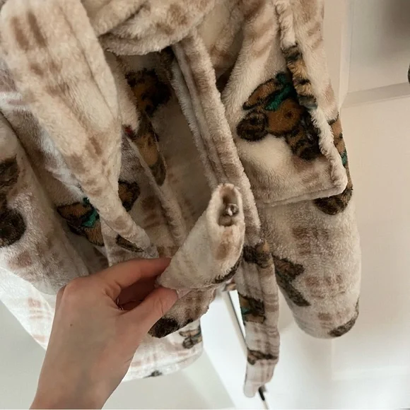 Plaid Teddy Bear Robe - Picture 4 of 5